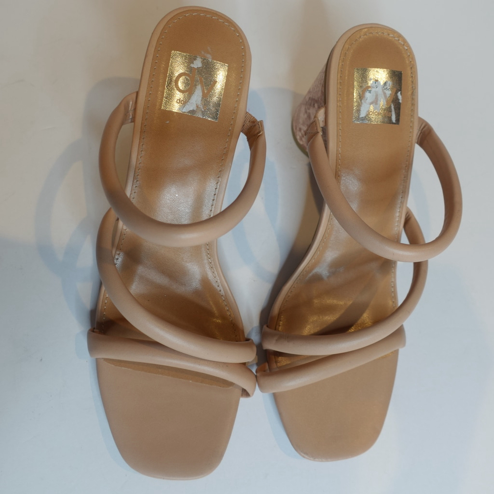 Women's DV Dolce Vita Pyro Caramel Taupe Sandals Size 10